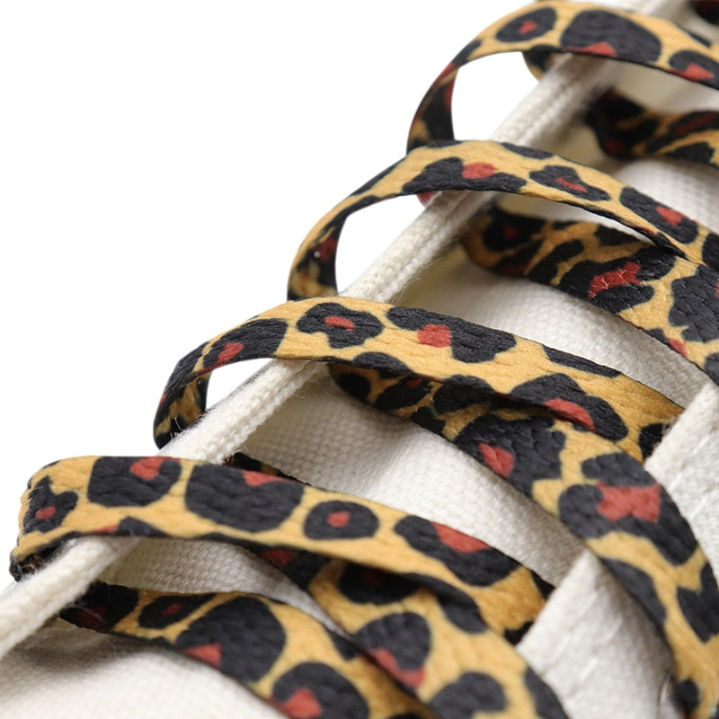 Leopard shoelaces on sale