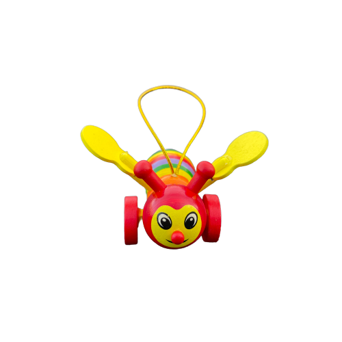 Rainbow bee tree decorations.