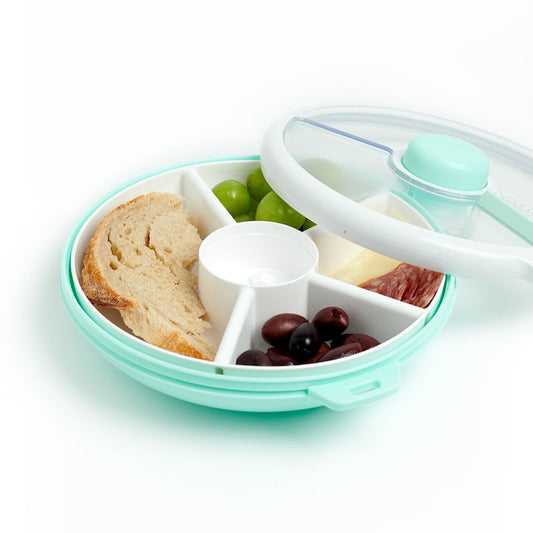 GoBe Kids Snack Container Snack Spinner (Large) - Reusable Bento Style  Divided Snack Containers for Lunch, Travel, On The Go 