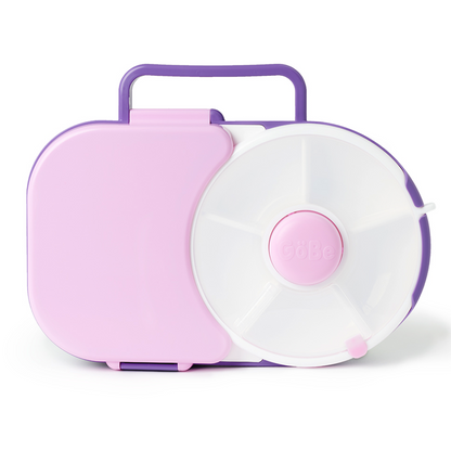 Gobe snack spinner and lunchbox combo in purple..