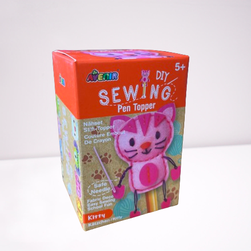 Kitty pen topper sewing kit.