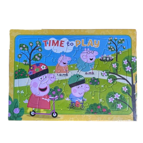 Childrens tray puzzle featuring Peppa Pig.