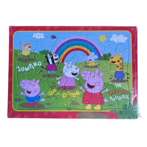 Childrens tray puzzle featuring Peppa Pig.