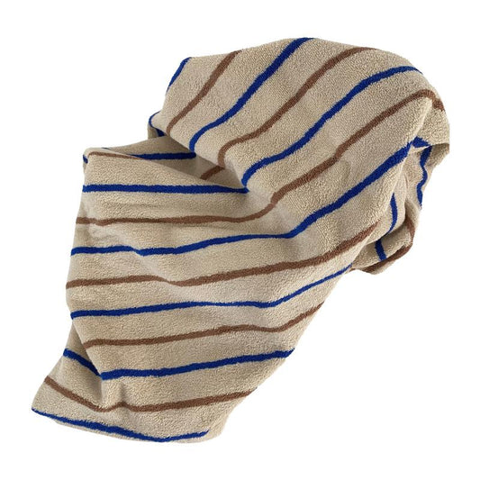 Raita Towel - Caramel/Optic Blue