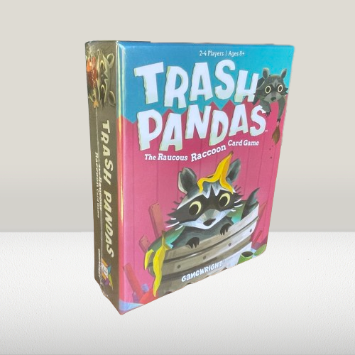 A picture of the box of Trash Pandas card game.